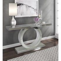 montgomery silver console table   