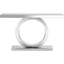 montgomery silver console table   
