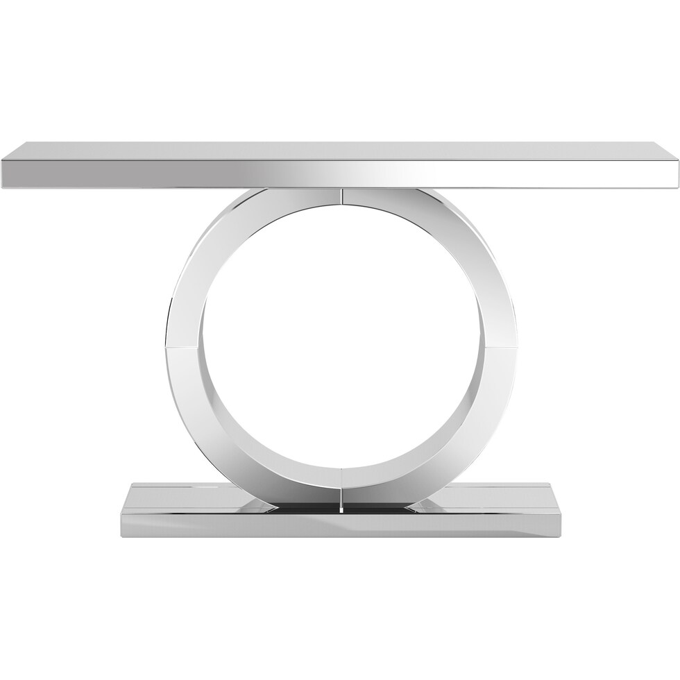 montgomery silver console table   