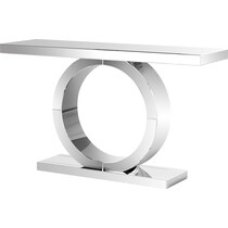montgomery silver console table   