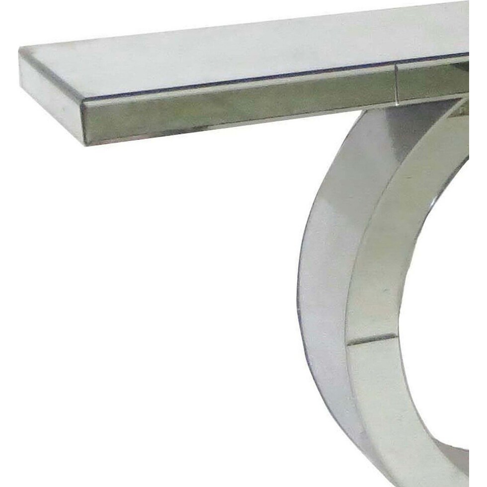 montgomery silver console table   