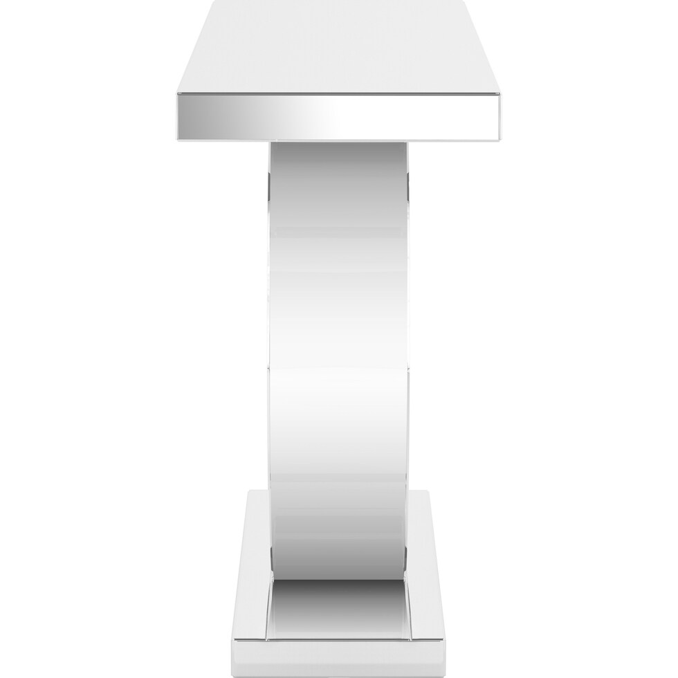 montgomery silver console table   
