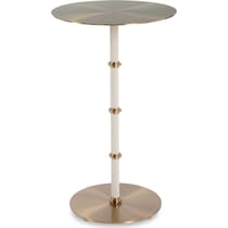 moon metal accent table   