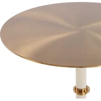 moon metal accent table   