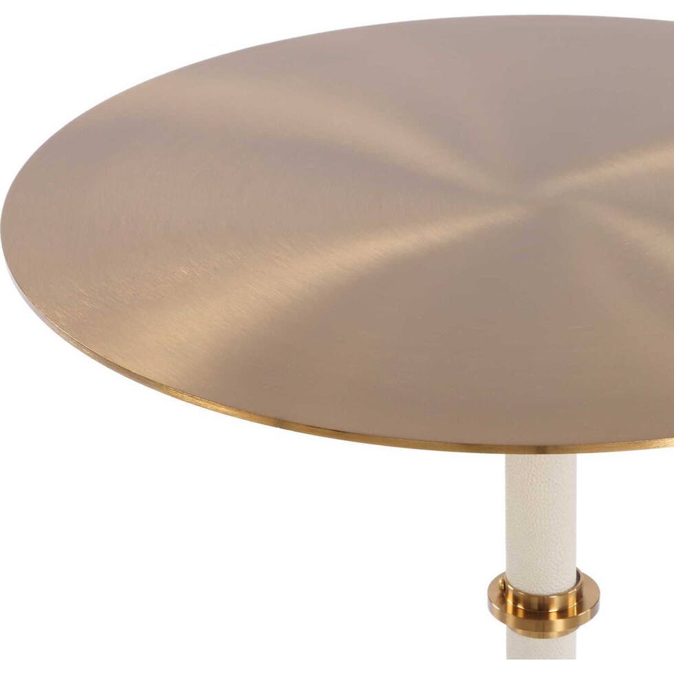 moon metal accent table   