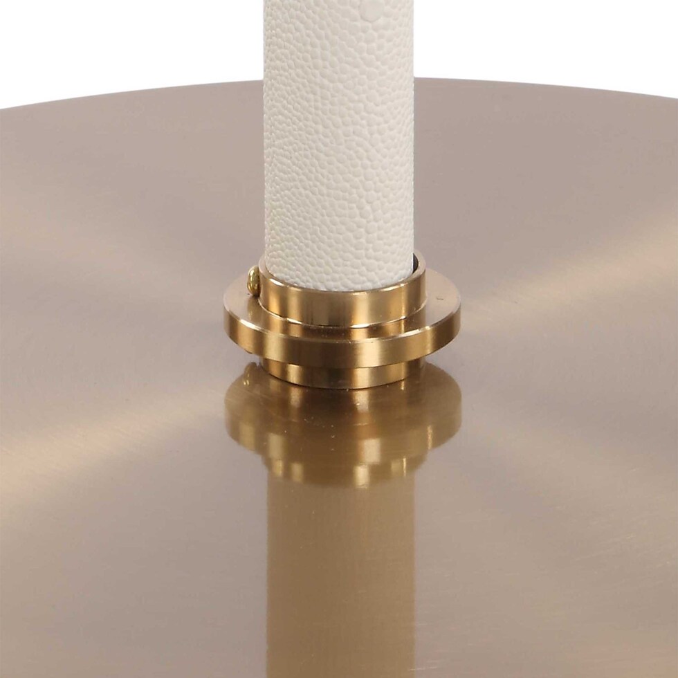 moon metal accent table   