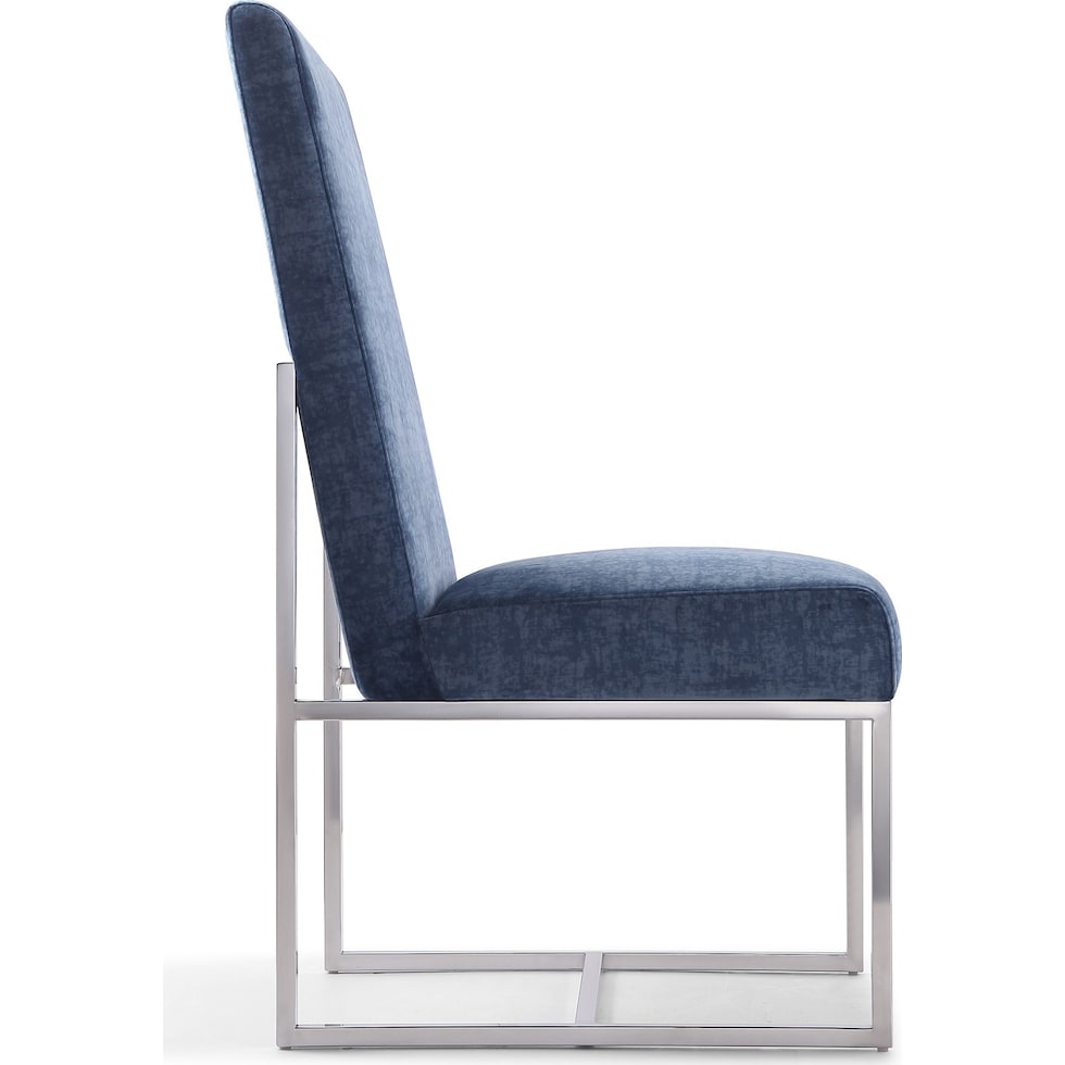 moore blue dining chair   