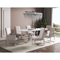 moore neutral dining chair   