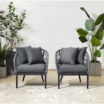 morehead gray outdoor chair set   