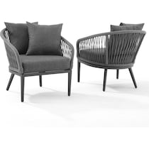 morehead gray outdoor chair set   