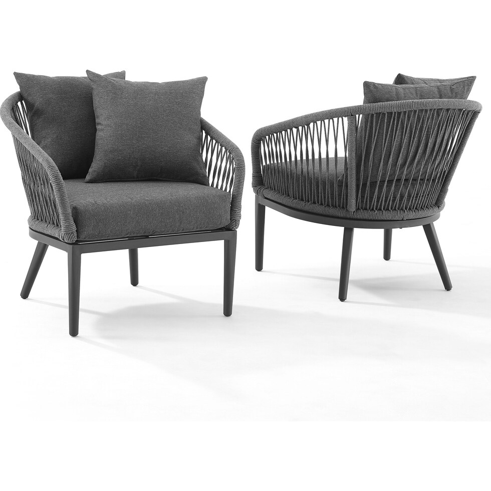 morehead gray outdoor chair set   