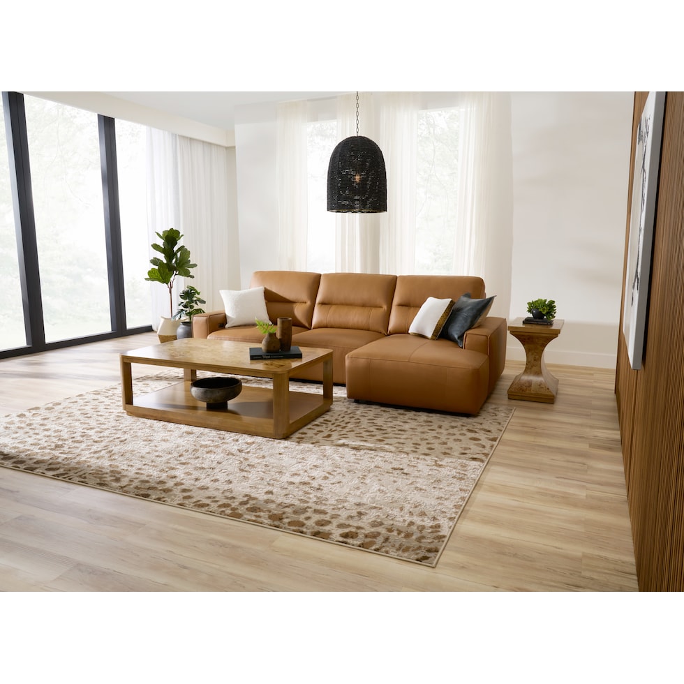 morena light brown sectional   