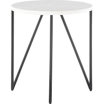 morgan black end table   