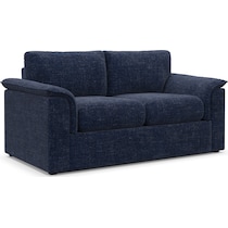 morse blue loveseat   