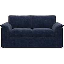 morse blue loveseat   