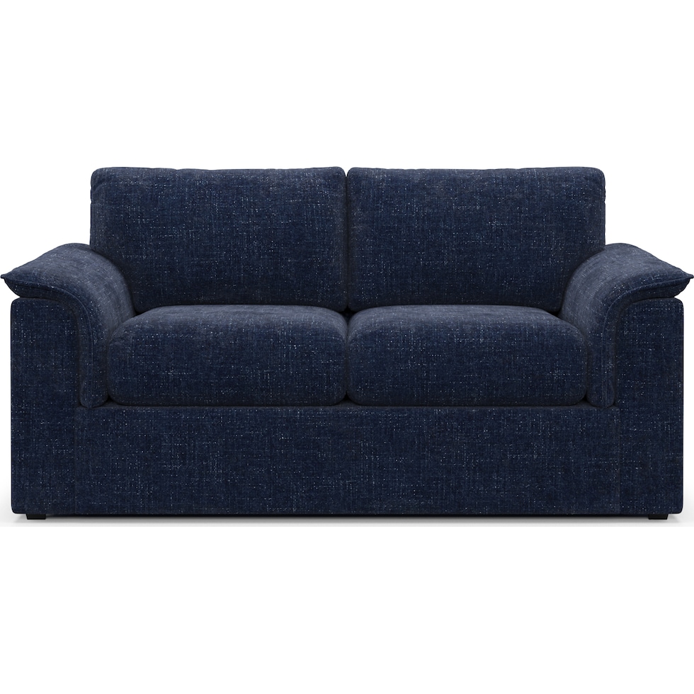 morse blue loveseat   