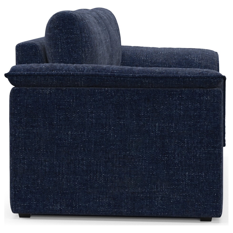 morse blue loveseat   