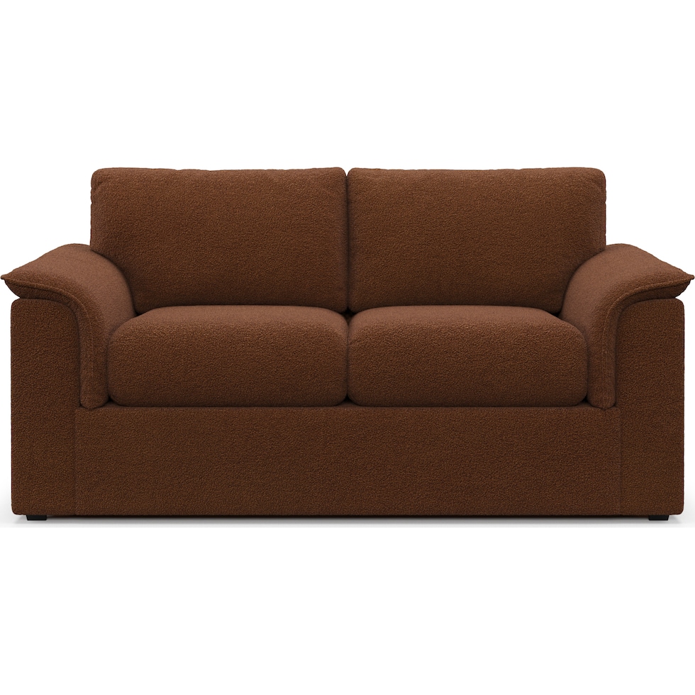 morse dark brown loveseat   
