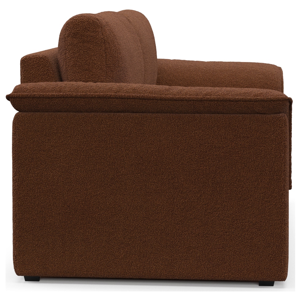 morse dark brown loveseat   