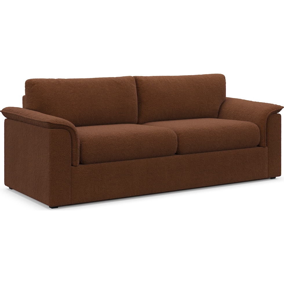 morse dark brown sofa   