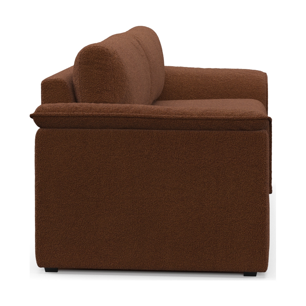 morse dark brown sofa   