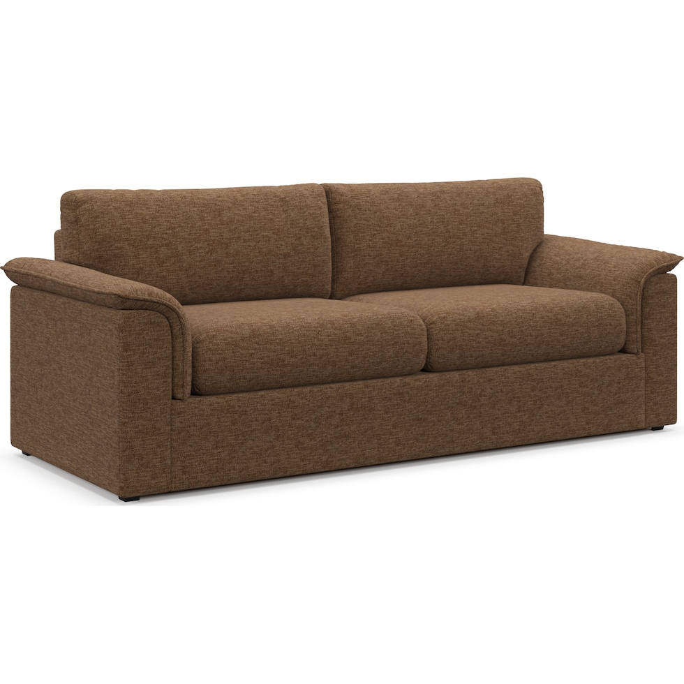 morse dark brown sofa   