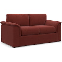 morse red loveseat   