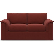 morse red loveseat   