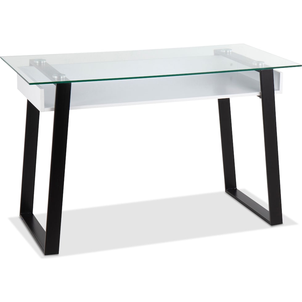 mose white desk   
