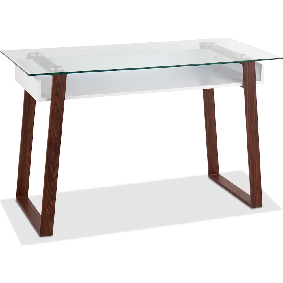 mose white desk   