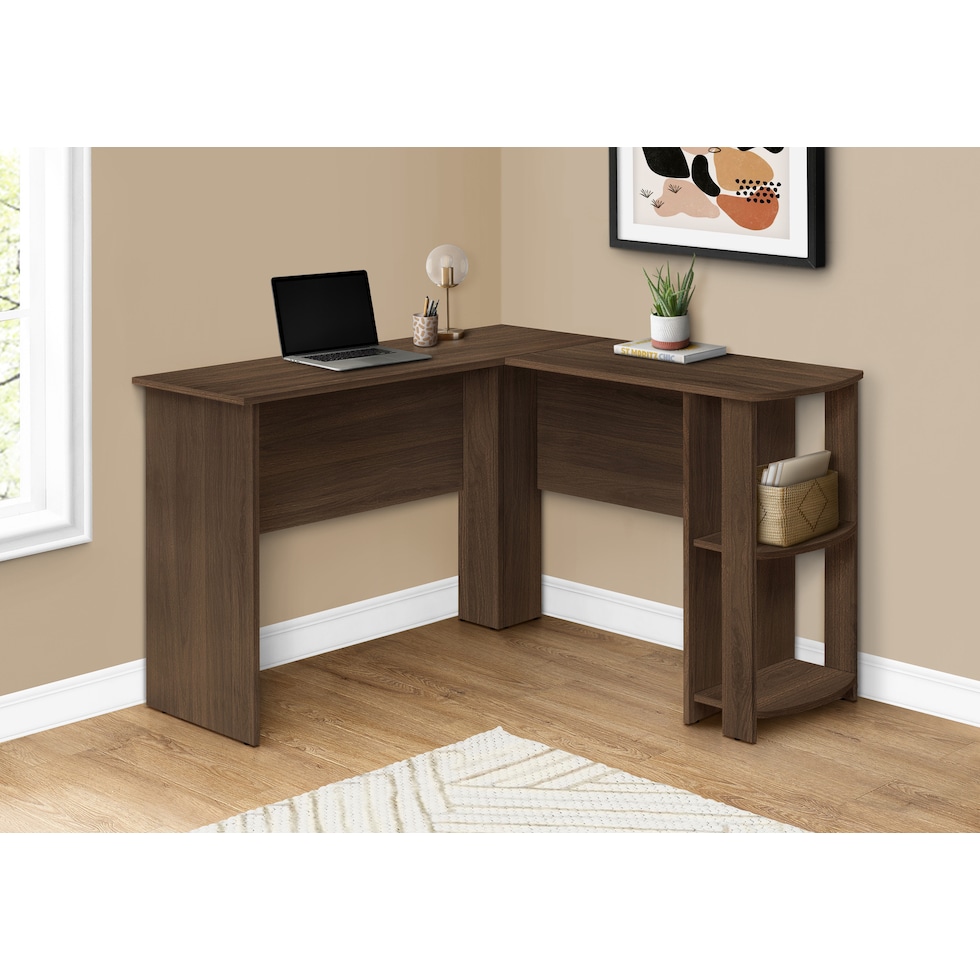 moses dark brown desk   