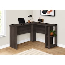 moses dark brown desk   