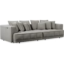 moto gray  pc power reclining sofa   