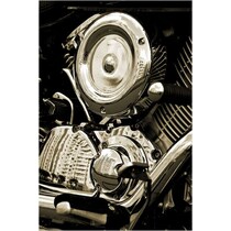motorcycle black and white wall art   