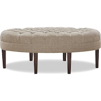 moxie light brown ottoman   