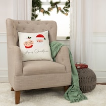 mr & mrs claus ivory accent pillow   