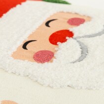 mr & mrs claus ivory accent pillow   