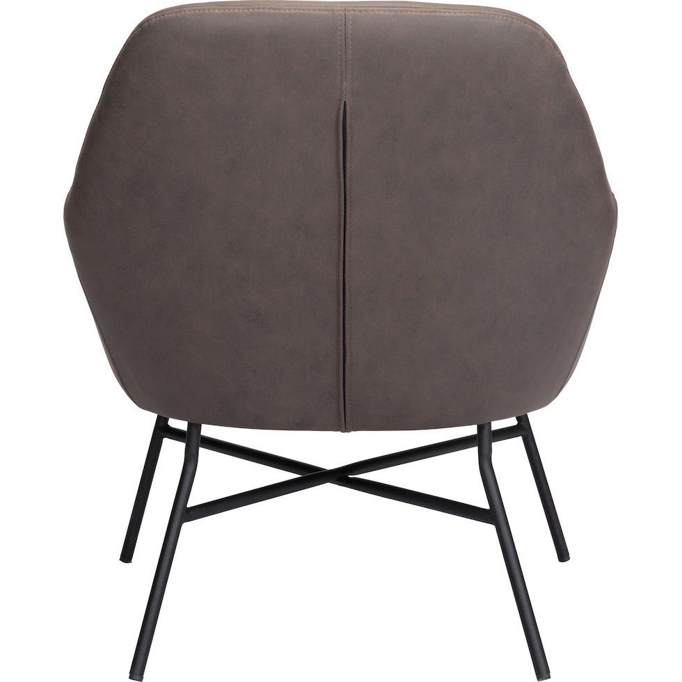 muellen dark brown accent chair   