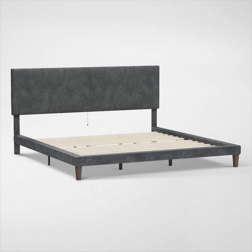 muellen gray king bed   