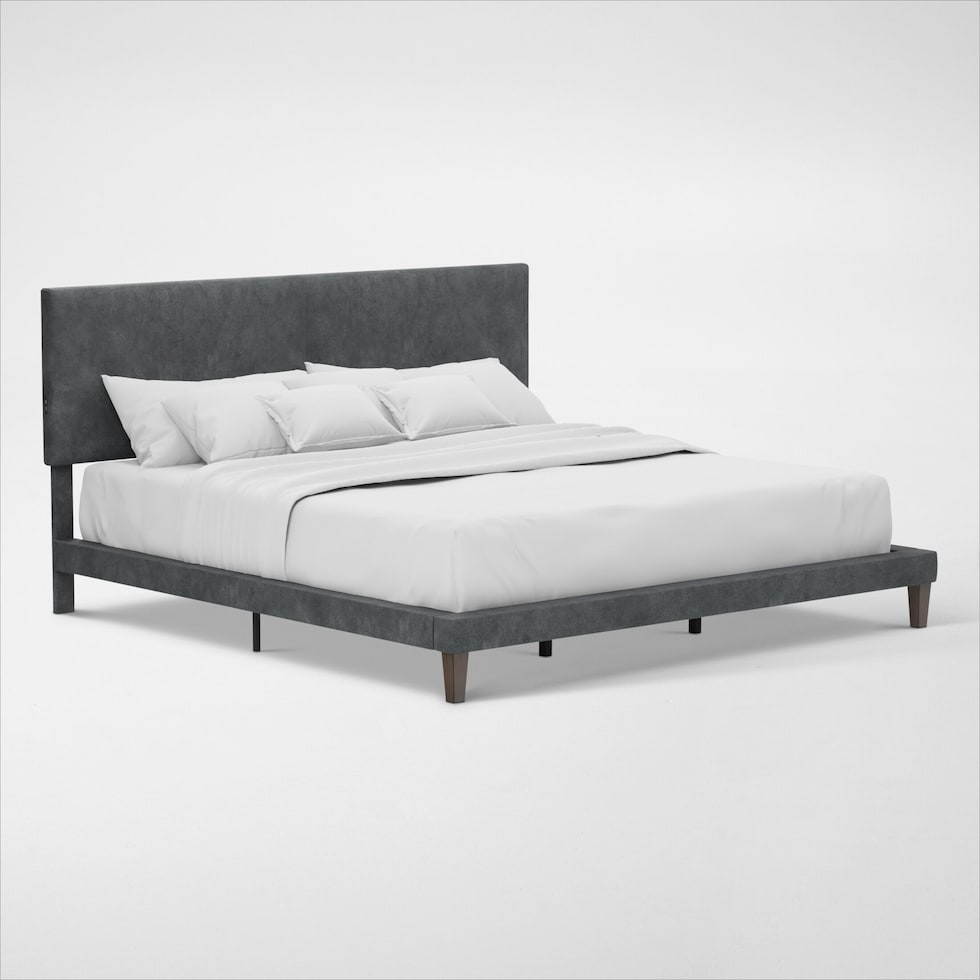 muellen gray king bed   