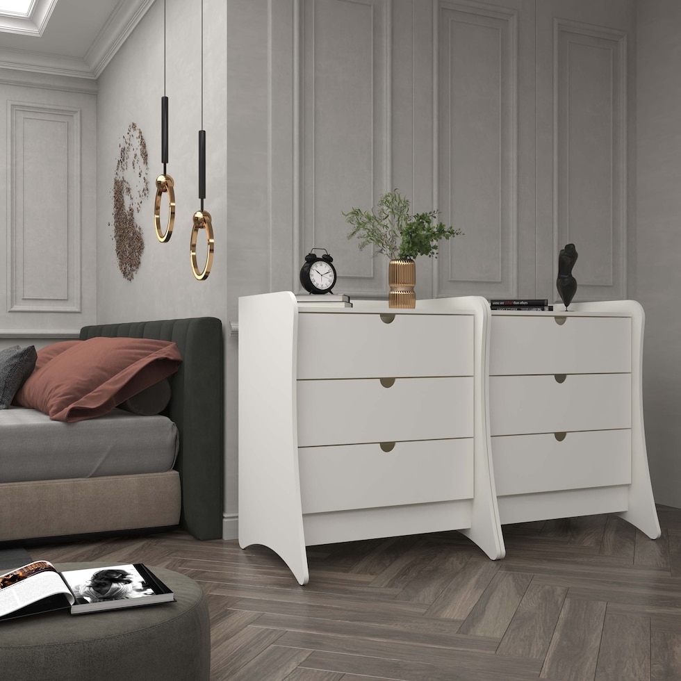 mulberry white  pc bedroom   