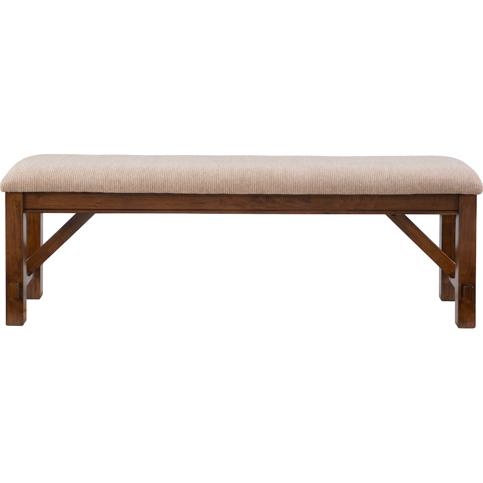 mullens dark brown bench   