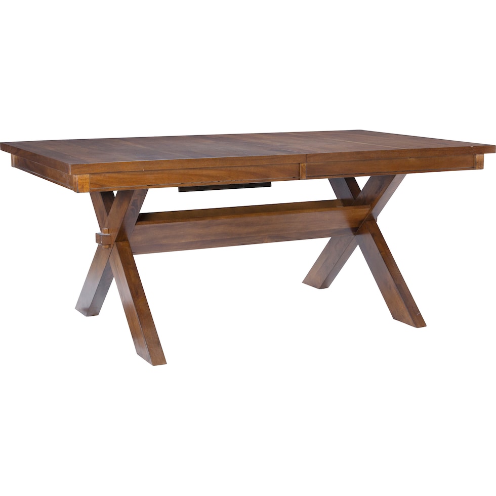 mullens dark brown dining table   