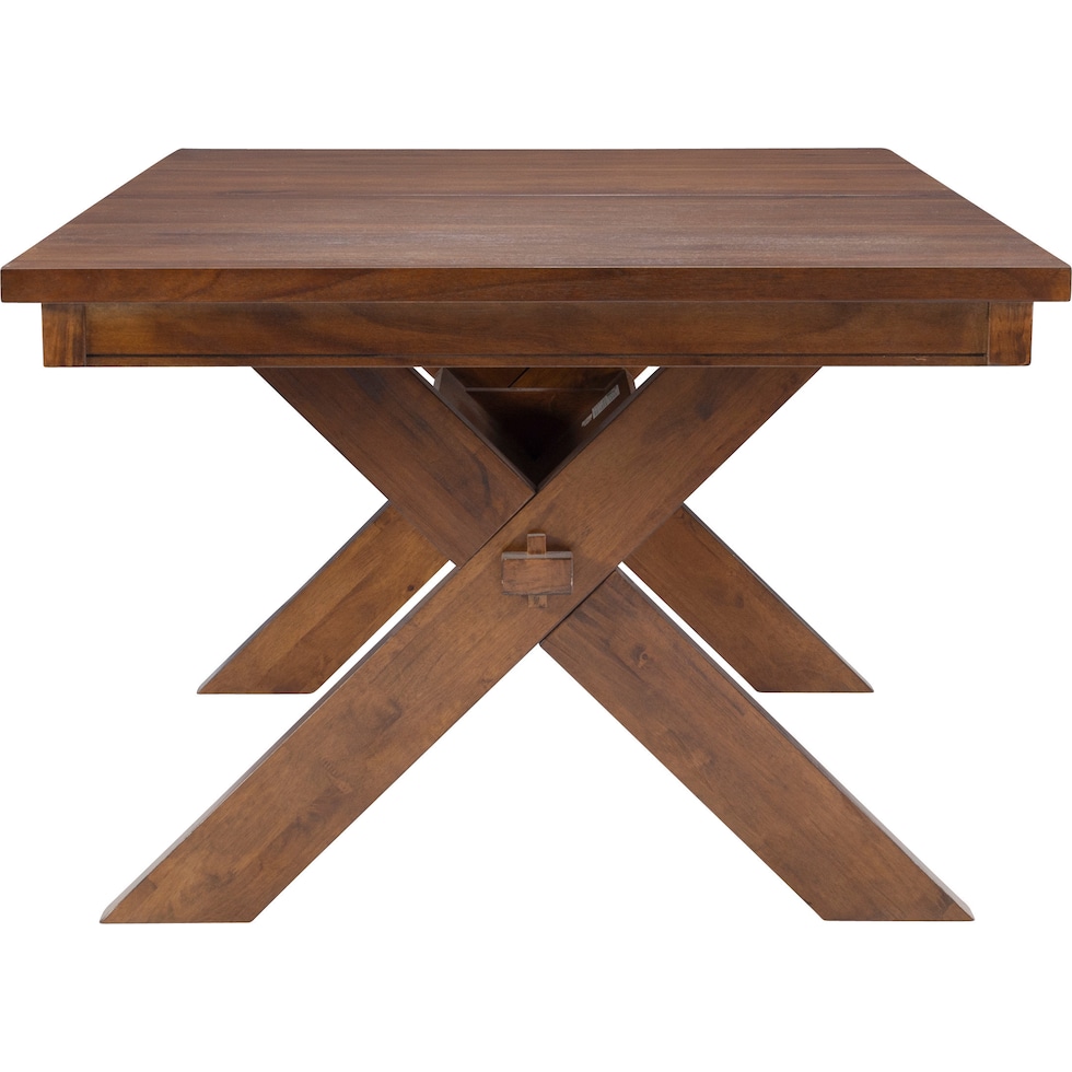 mullens dark brown dining table   