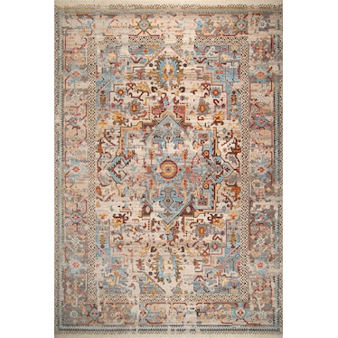 Midsummer Area Rug - Blue Multi