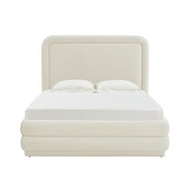 muna white queen bed   