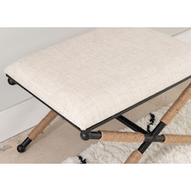 muriel white accent stool   