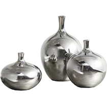 myla silver vase   