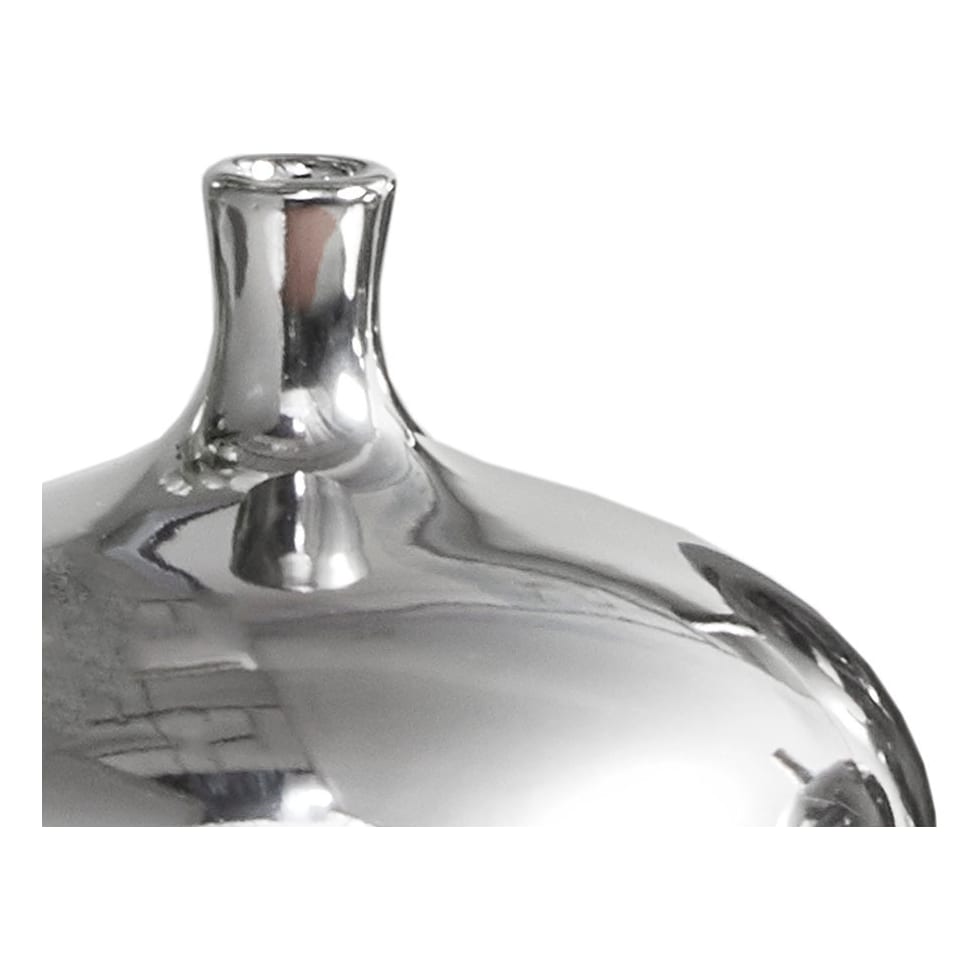 myla silver vase   