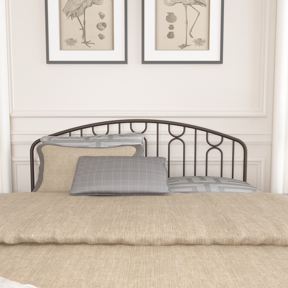 mystic dark brown full queen headboard   